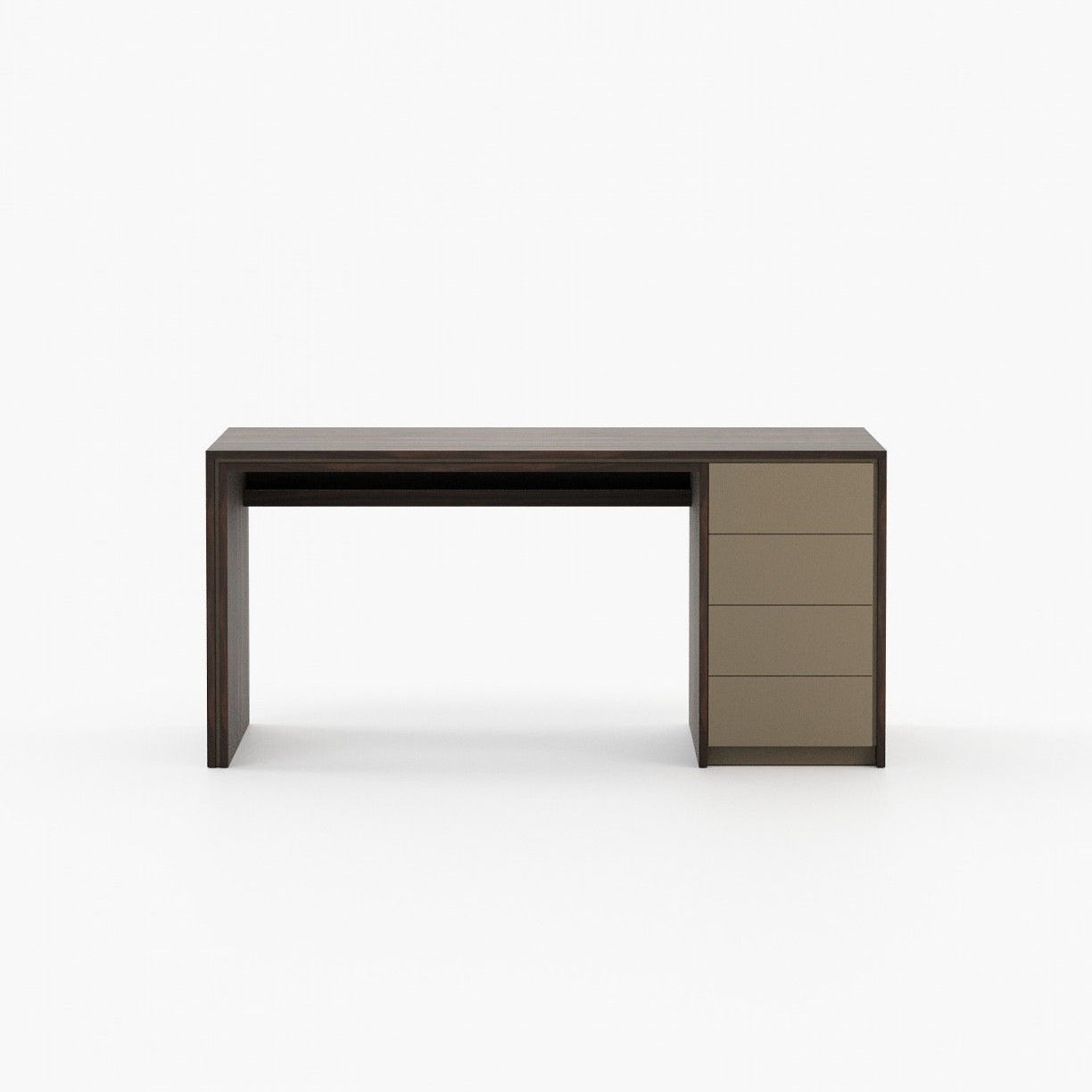 Laskasas CAPE Desk Smoked Eucalyptus Veneer Matte - Araco Interiors