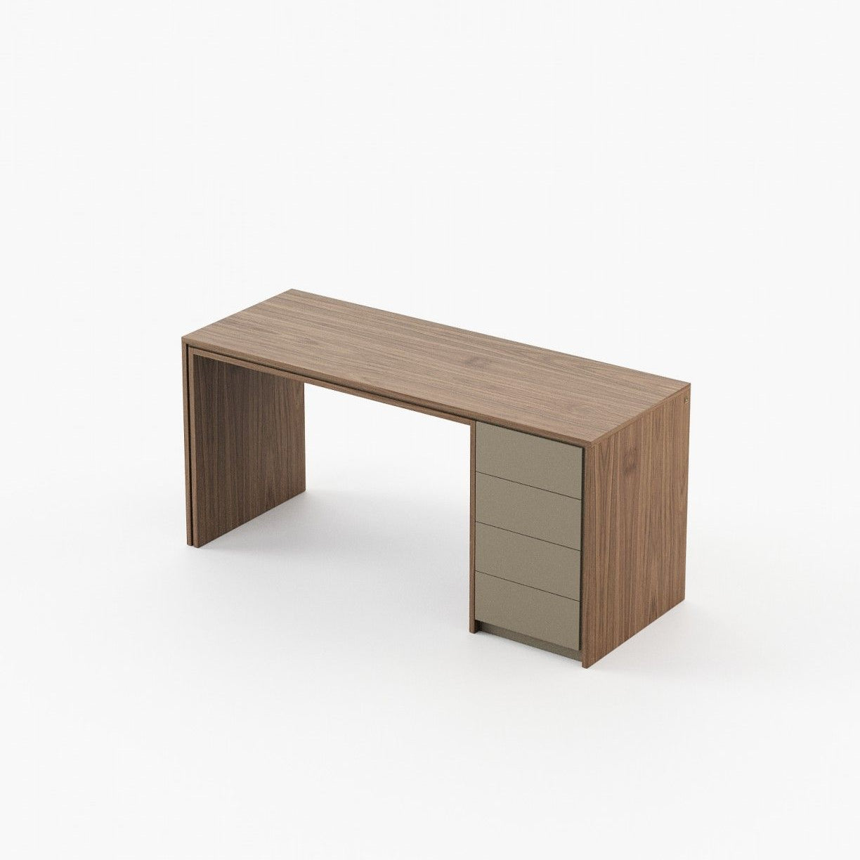 Laskasas CAPE Desk Walnut Veneer Matte - Araco Interiors
