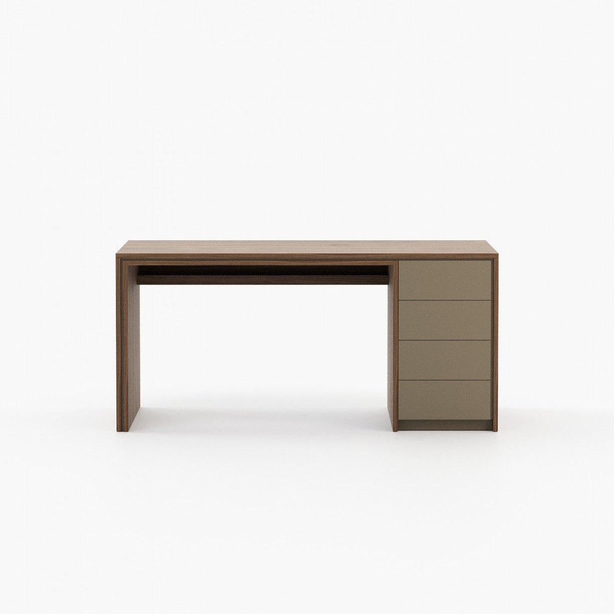 Laskasas CAPE Desk Walnut Veneer Matte - Araco Interiors