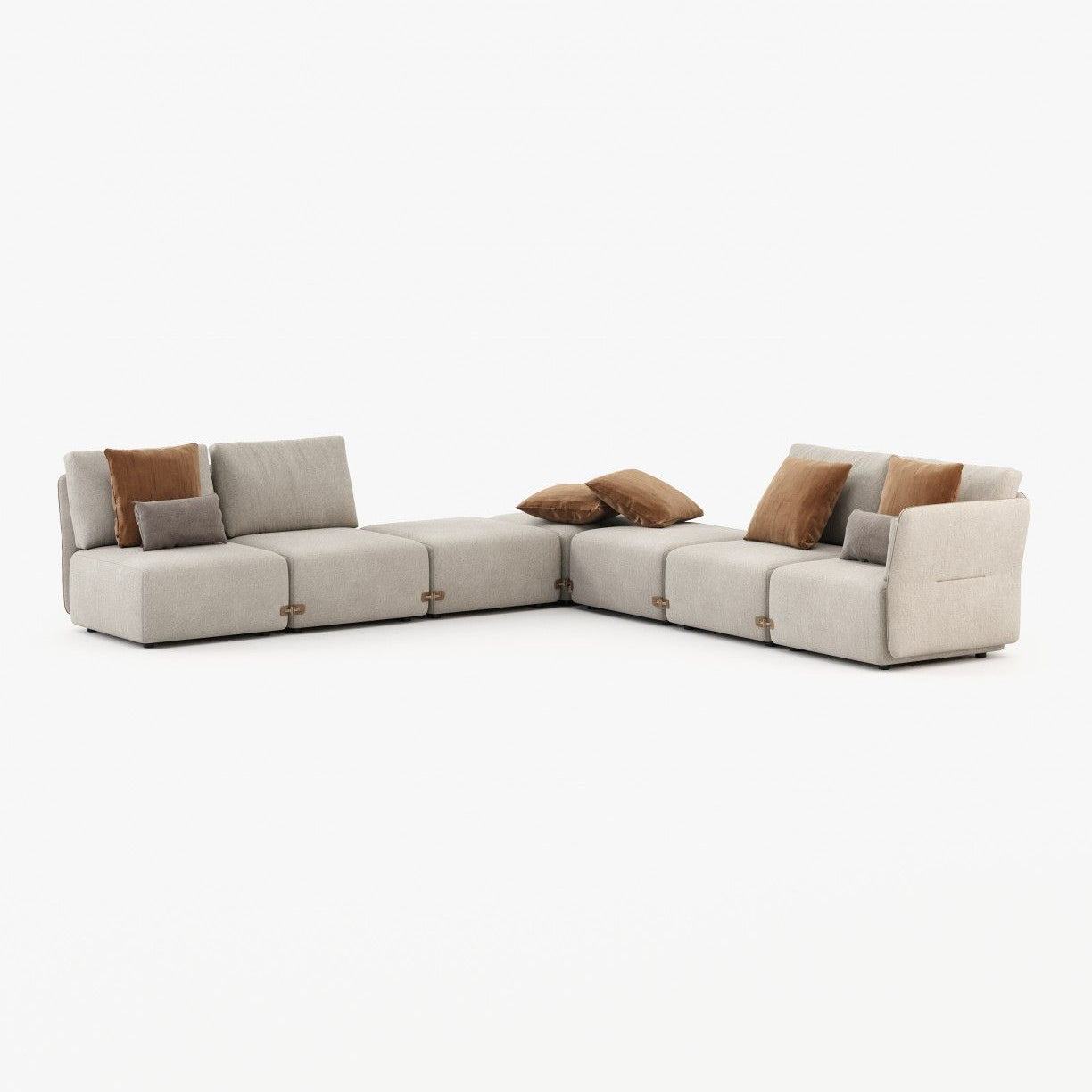 Laskasas CASABLANCA arm module Sofa Xangai Sand - Araco Interiors