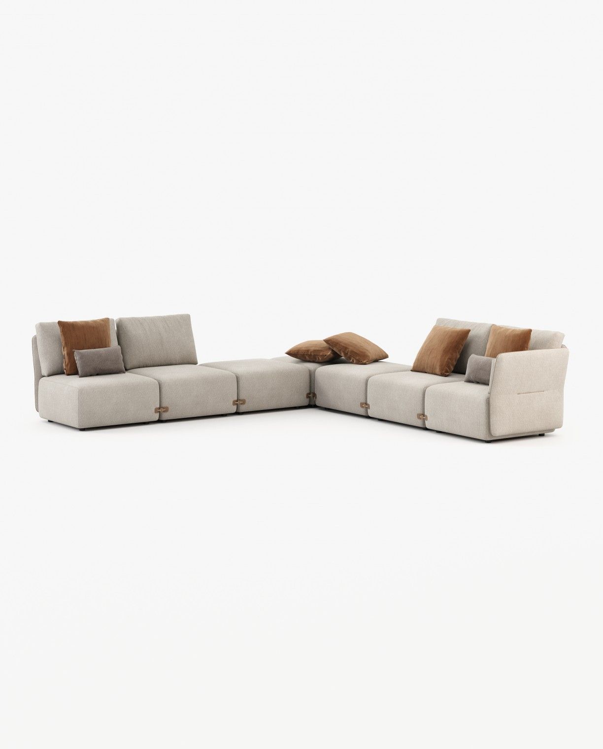 Laskasas CASABLANCA arm module Sofa Xangai Sand - Araco Interiors