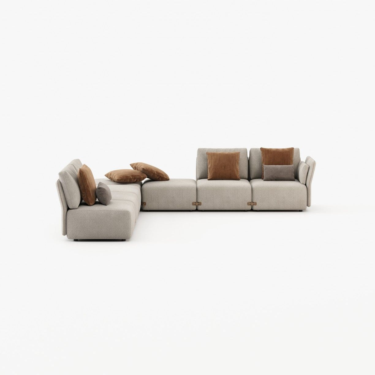 Laskasas CASABLANCA arm module Sofa Xangai Sand - Araco Interiors