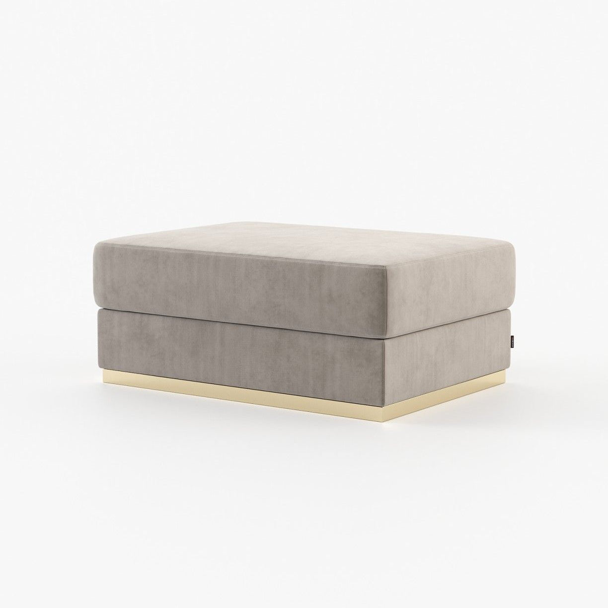 Laskasas CHARLIE Footstool & Pouf Vienna Khaki - Araco Interiors
