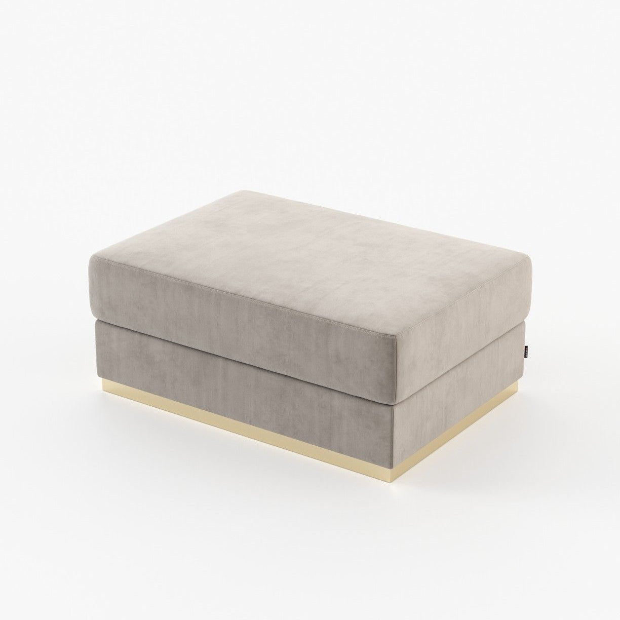 Laskasas CHARLIE Footstool & Pouf Vienna Khaki - Araco Interiors
