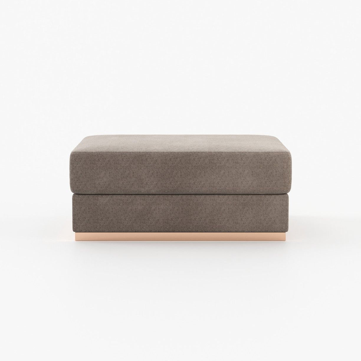 Laskasas CHARLIE Footstool & Pouf Xangai Taupe - Araco Interiors