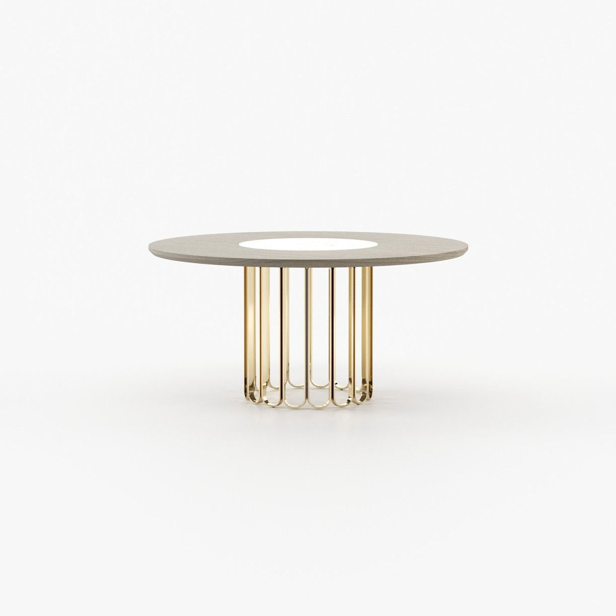 Laskasas CHERYL Dining & Bar Table Aged Oak Veneer Matte - Araco Interiors