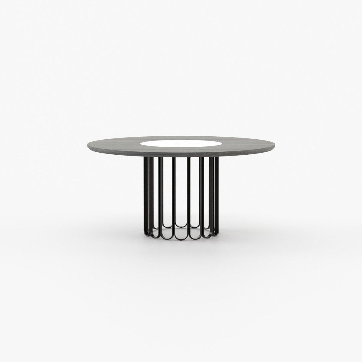 Laskasas CHERYL Dining & Bar Table Grey Eucalyptus Veneer Matte - Araco Interiors