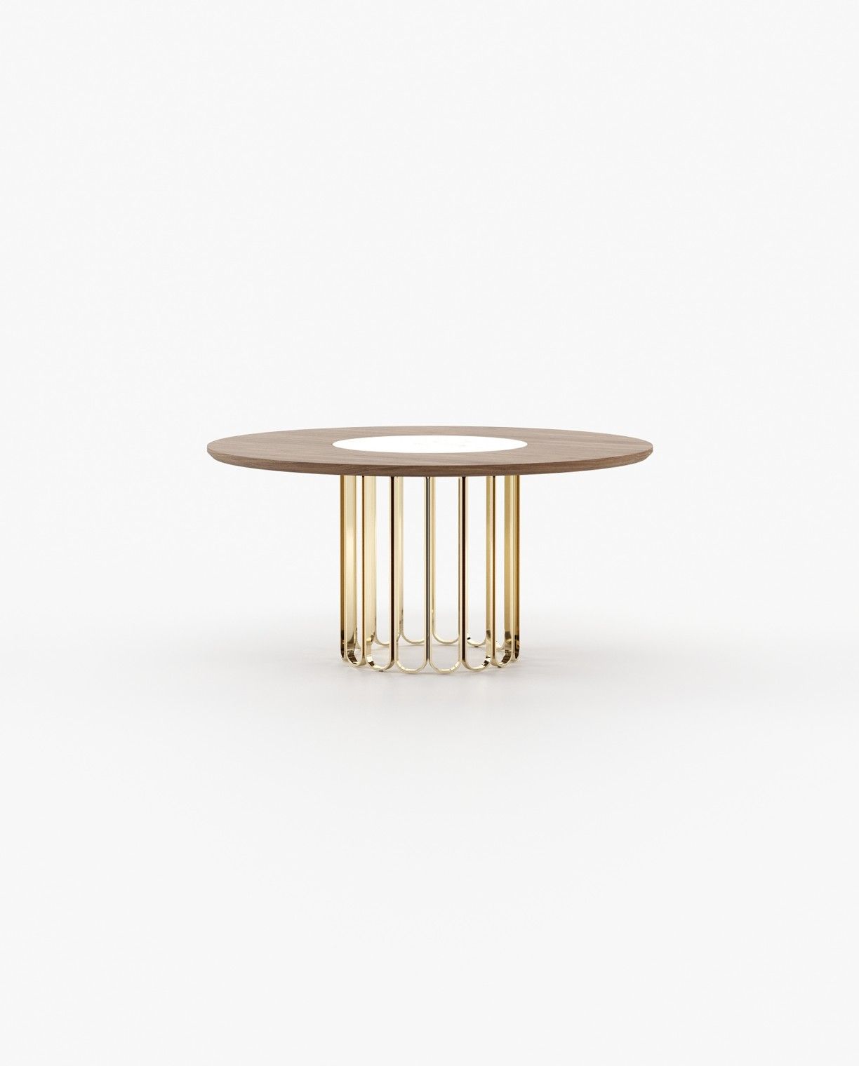 Laskasas CHERYL Dining & Bar Table Walnut Veneer Matte - Araco Interiors