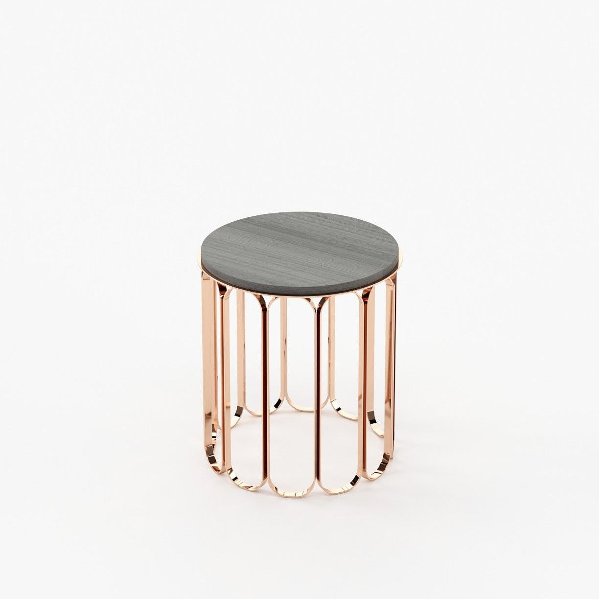 Laskasas CHERYL Nest & Side Table Grey Eucalyptus Veneer Matte - Araco Interiors