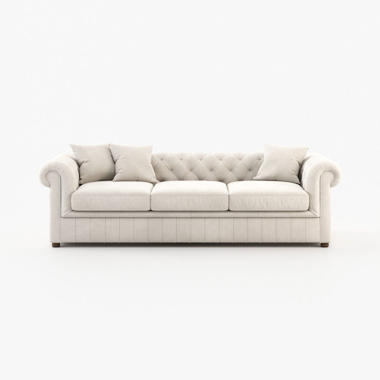 Laskasas CHESTER 3 seater Sofa Xangai White - Araco Interiors