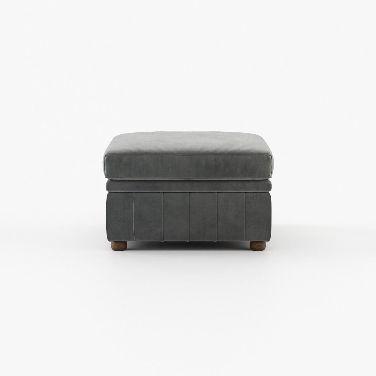 Laskasas CHESTER Footstool & Pouf Vienna Anthracite - Araco Interiors