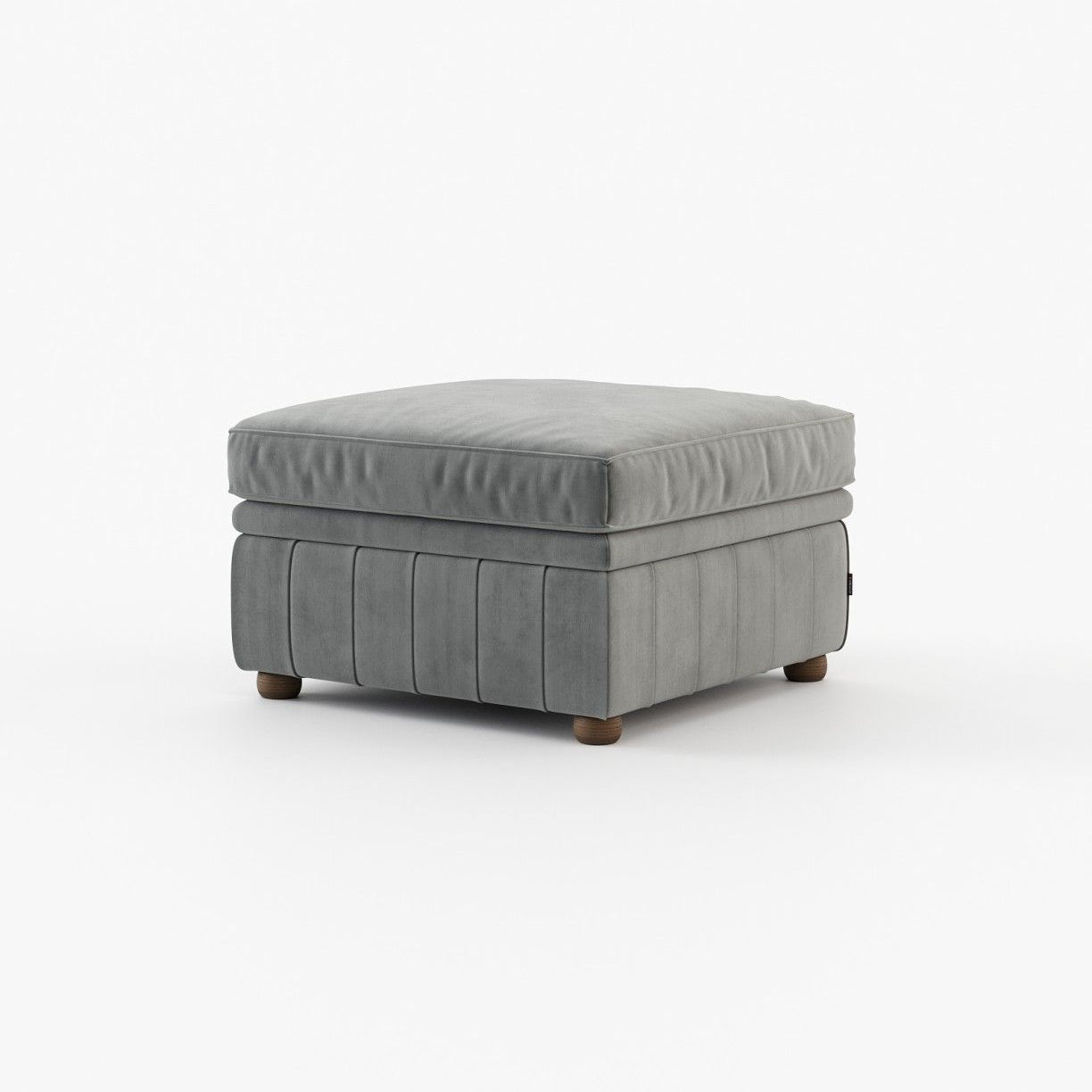 Laskasas CHESTER Footstool & Pouf Vienna Anthracite - Araco Interiors