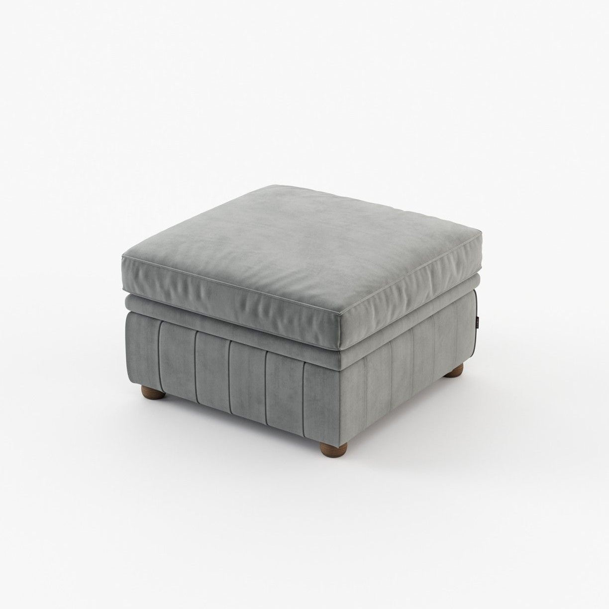 Laskasas CHESTER Footstool & Pouf Vienna Anthracite - Araco Interiors