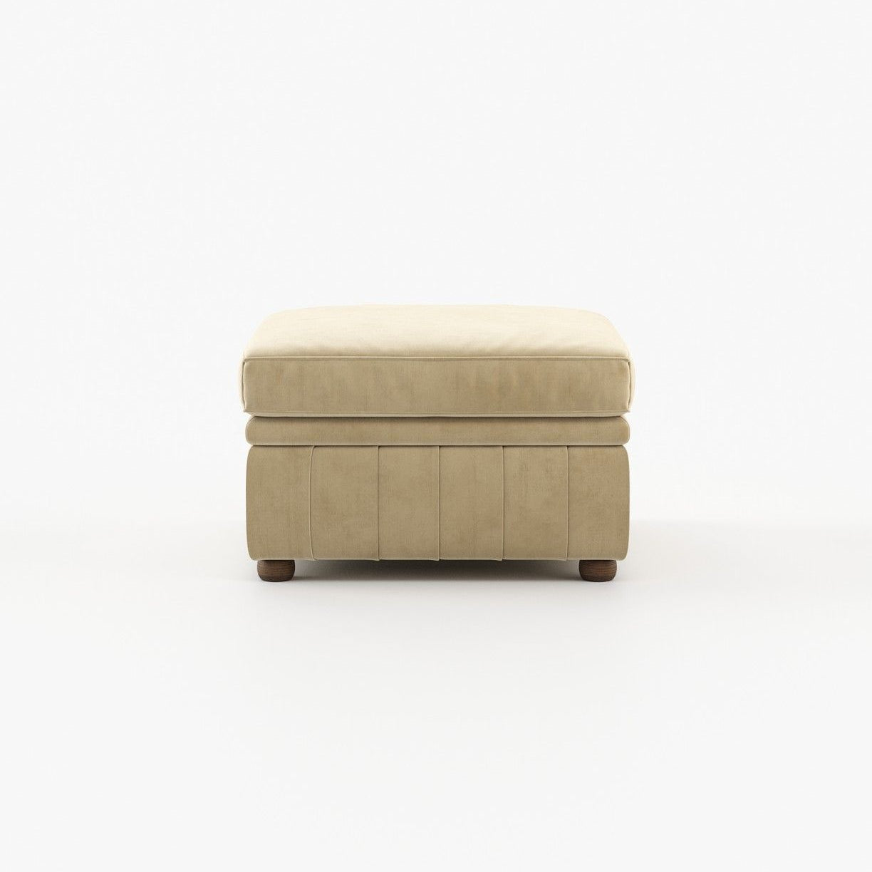 Laskasas CHESTER Footstool & Pouf Vienna Beige - Araco Interiors