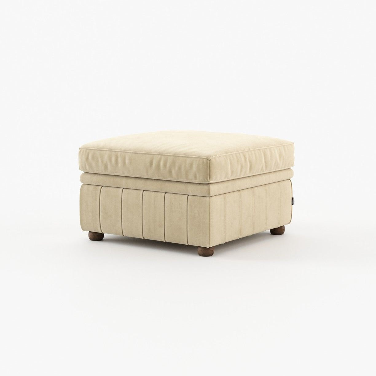 Laskasas CHESTER Footstool & Pouf Vienna Beige - Araco Interiors