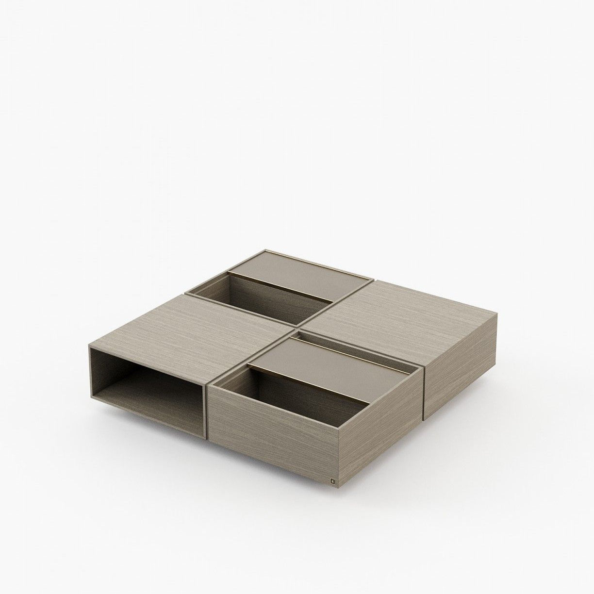 Laskasas CHIOS Coffee Table Aged Oak Veneer Matte - Araco Interiors