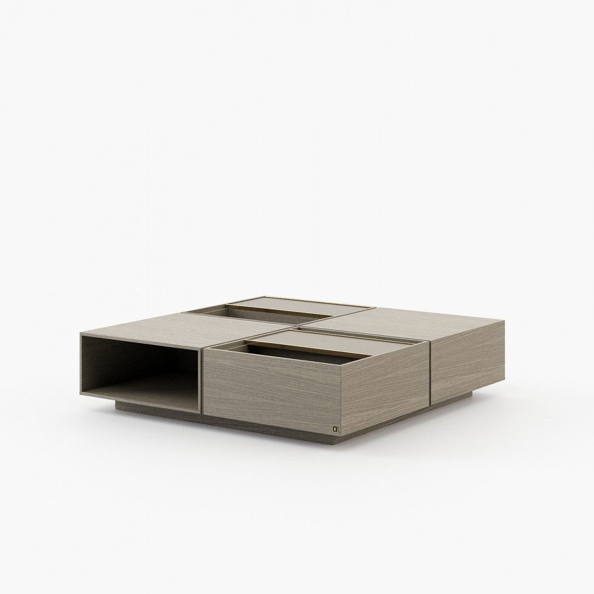 Laskasas CHIOS Coffee Table Aged Oak Veneer Matte - Araco Interiors