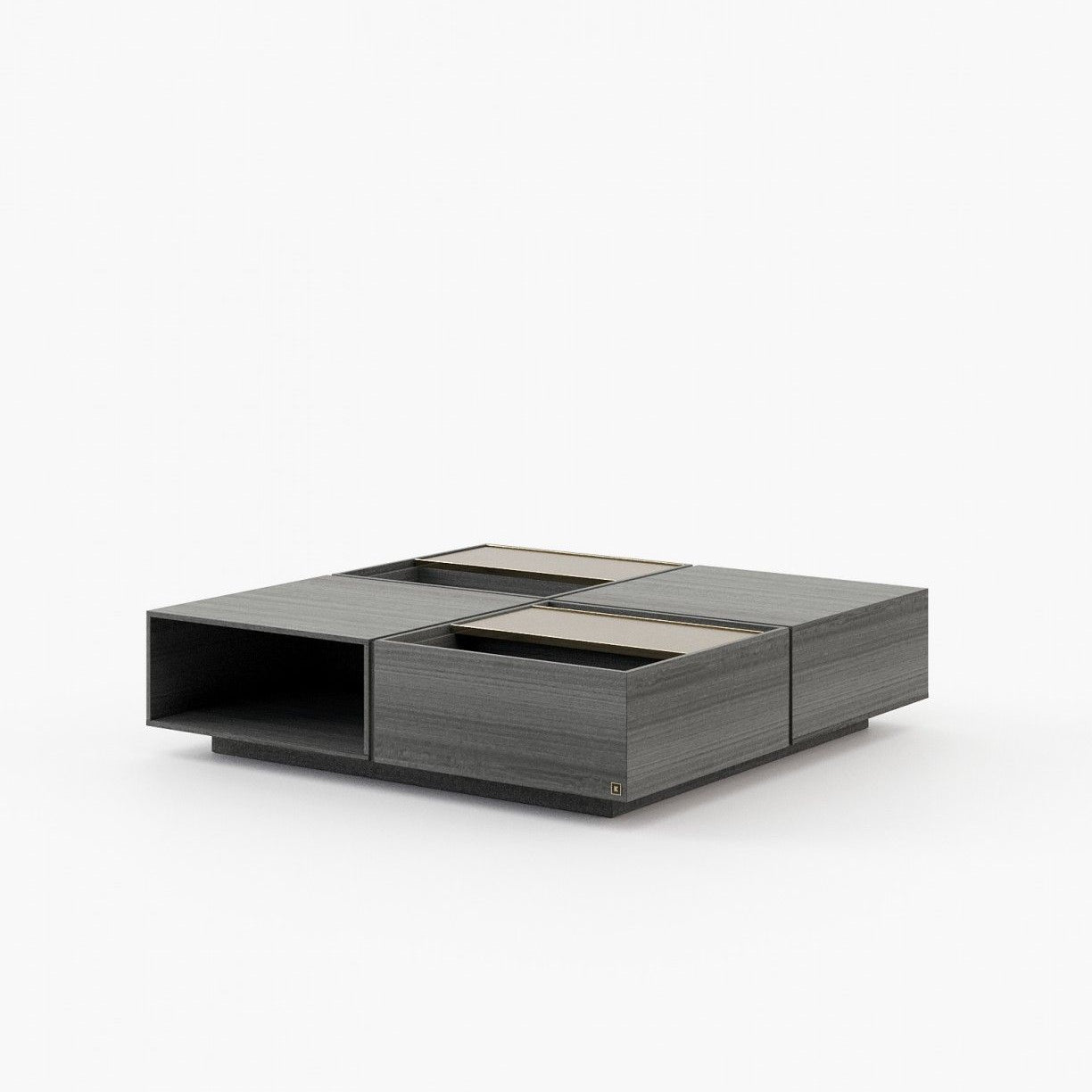 Laskasas CHIOS Coffee Table Grey Eucalyptus Veneer Matte - Araco Interiors