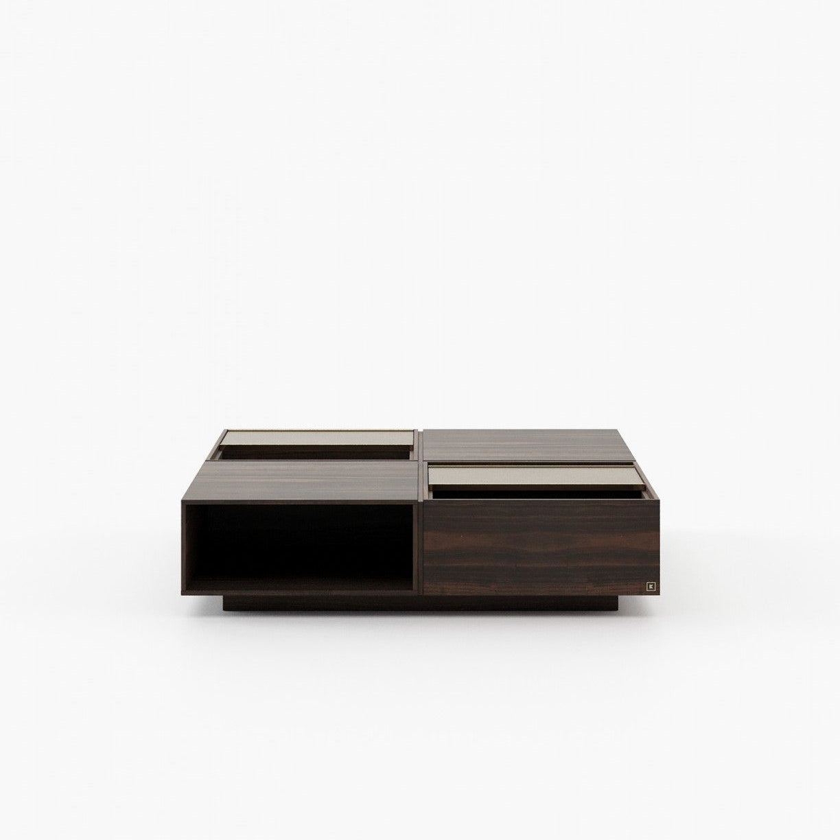 Laskasas CHIOS Coffee Table Smoked Eucalyptus Veneer Matte - Araco Interiors