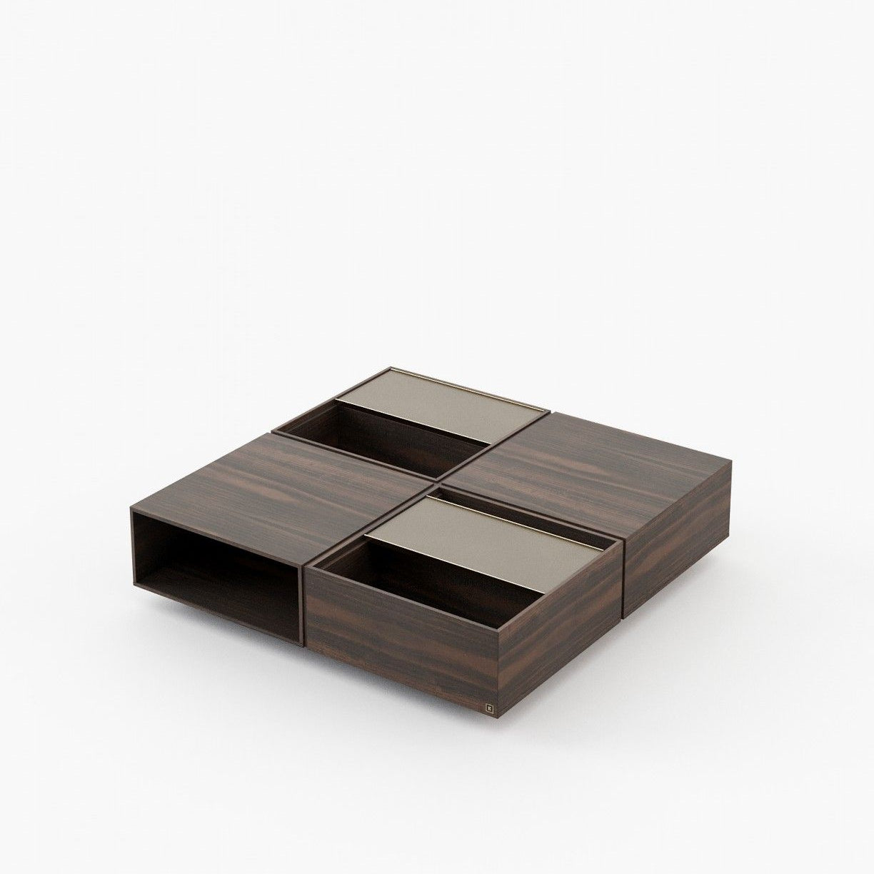 Laskasas CHIOS Coffee Table Smoked Eucalyptus Veneer Matte - Araco Interiors