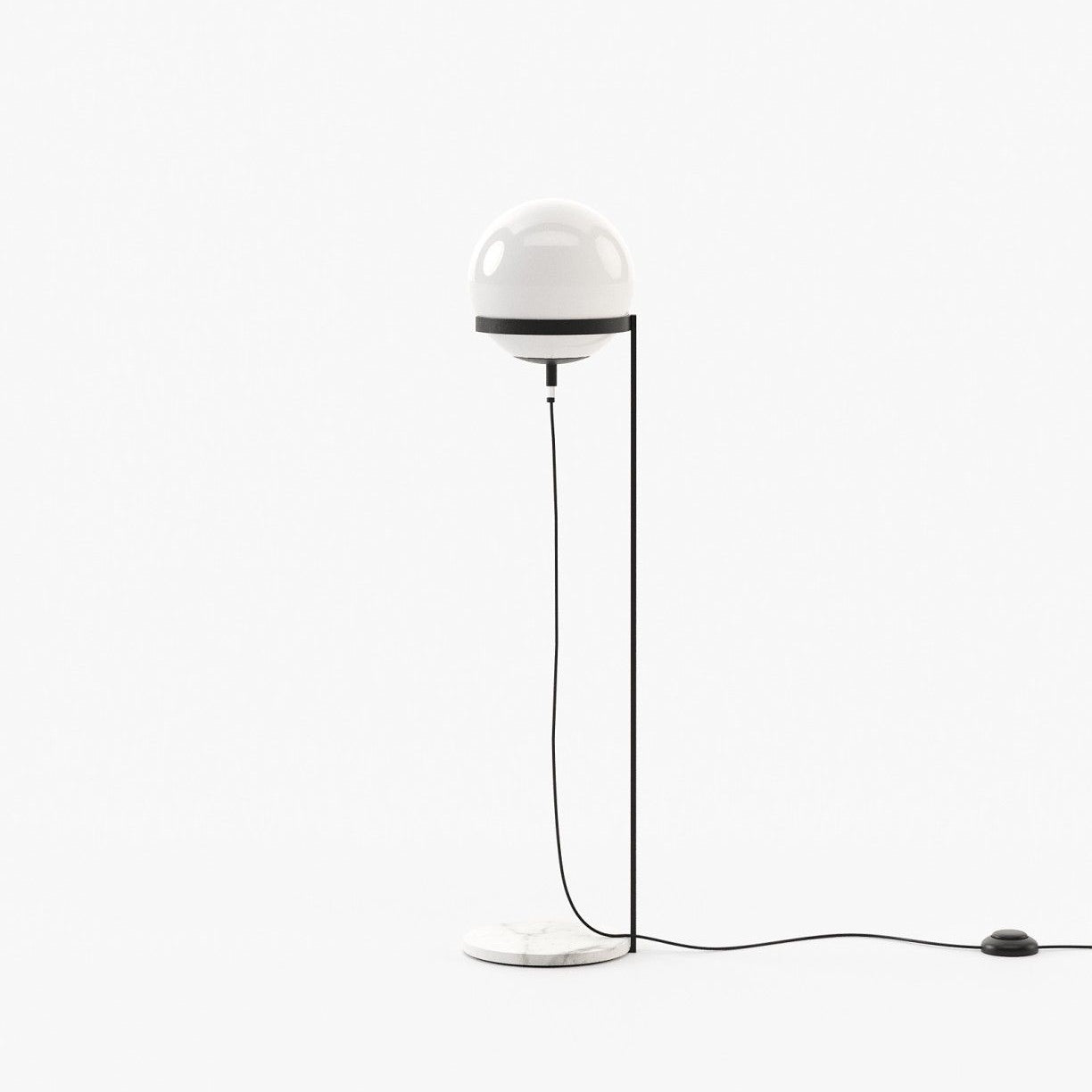 Laskasas CLARKE Floor Lamp Carrara Marble - Araco Interiors