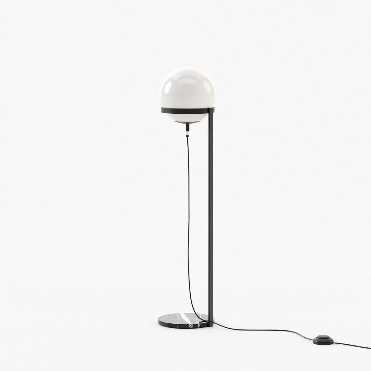 Laskasas CLARKE Floor Lamp Nero Marquina Polished Marble - Araco Interiors