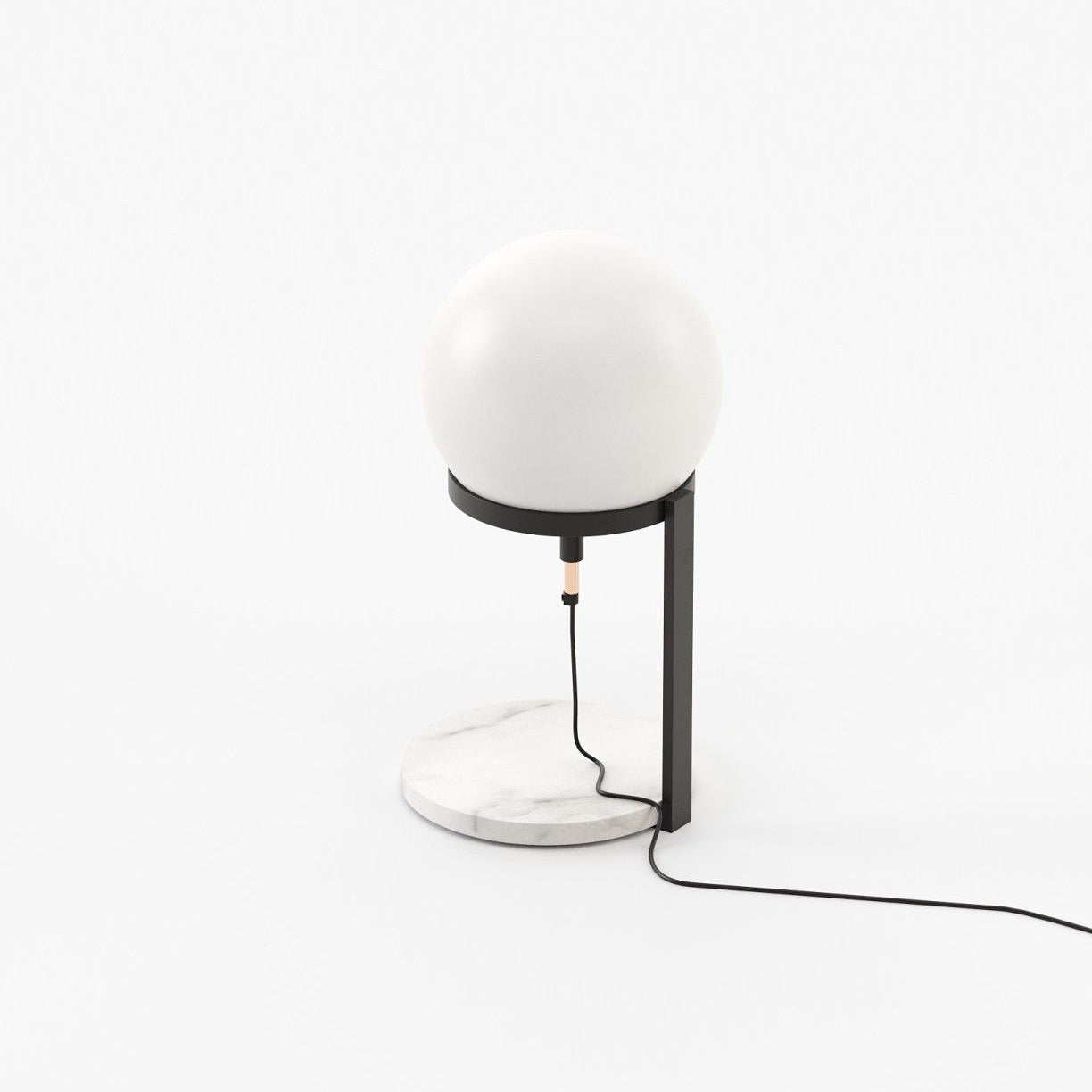 Laskasas CLARKE Table & Desk Lamp Carrara Marble - Araco Interiors