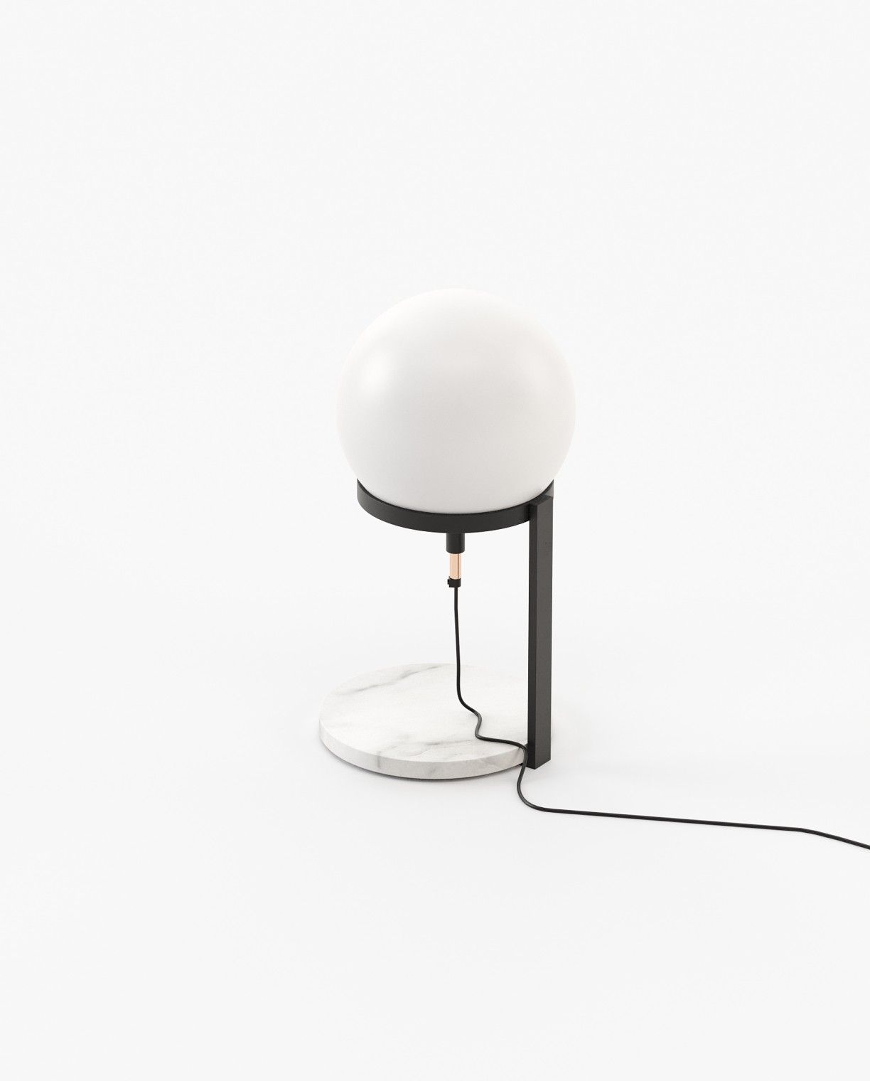 Laskasas CLARKE Table & Desk Lamp Carrara Marble - Araco Interiors