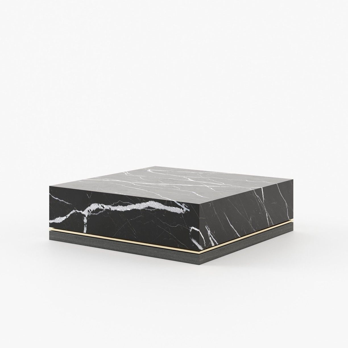 Laskasas CLEA Coffee Table Nero Marquina Polished Marble - Araco Interiors