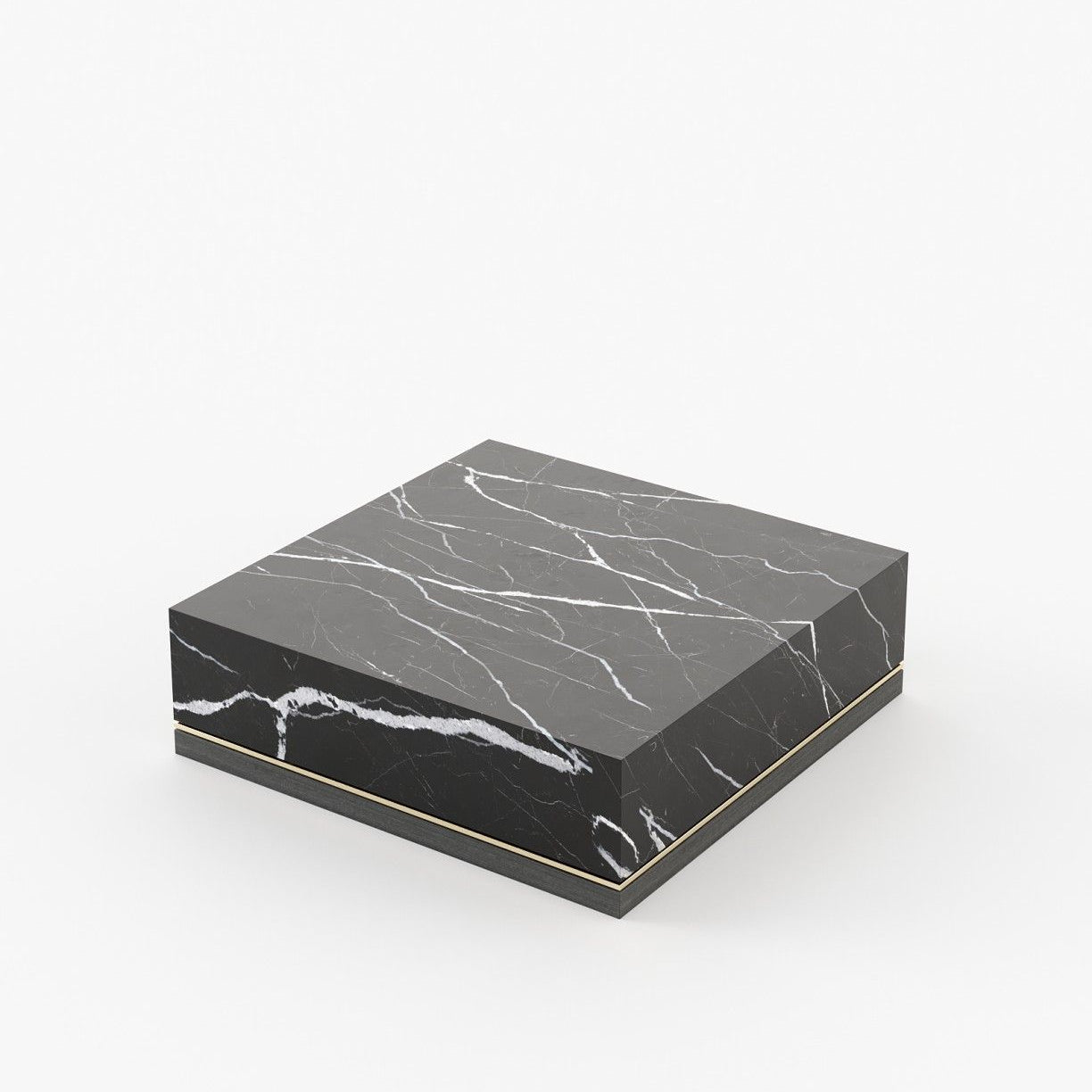 Laskasas CLEA Coffee Table Nero Marquina Polished Marble - Araco Interiors