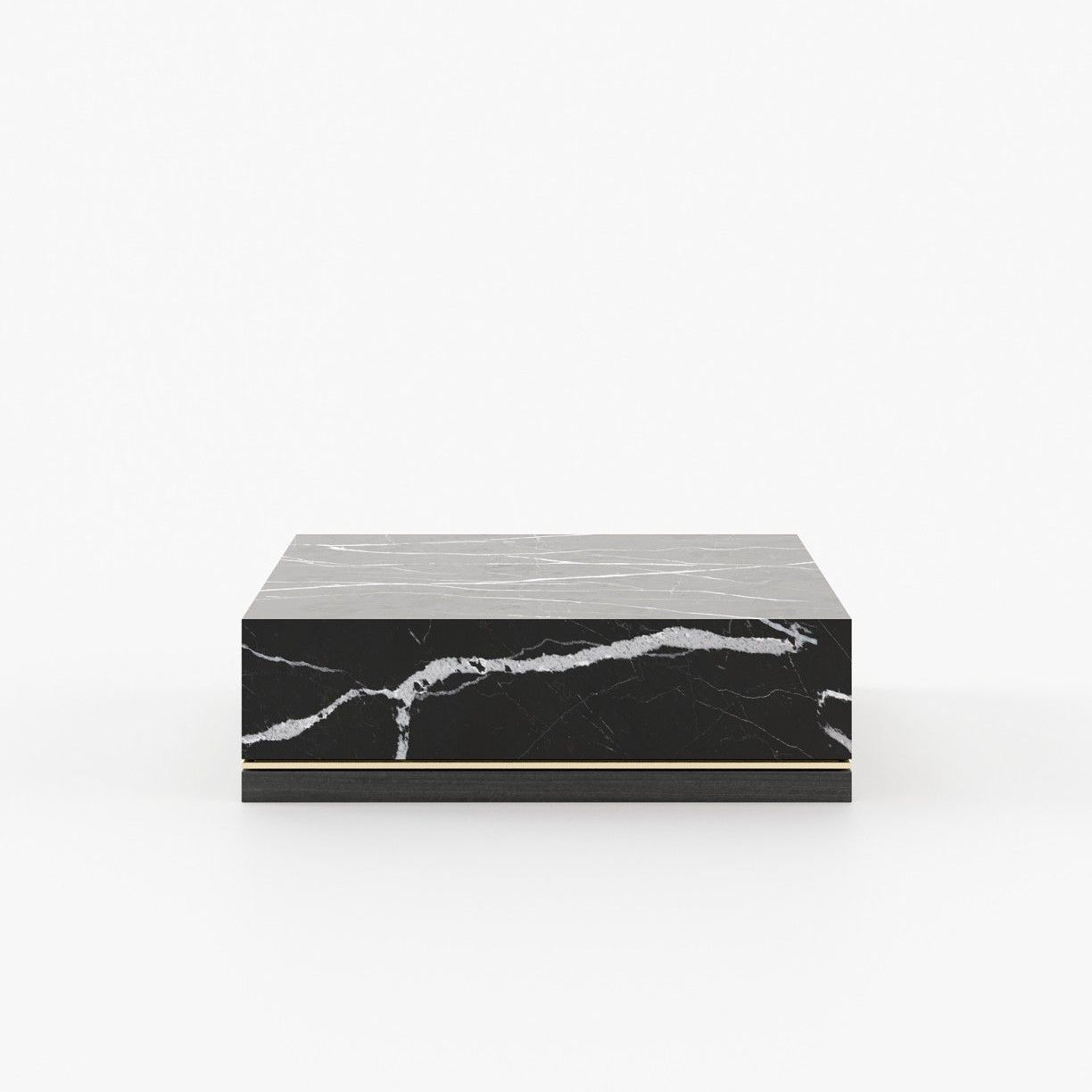 Laskasas CLEA Coffee Table Nero Marquina Polished Marble - Araco Interiors