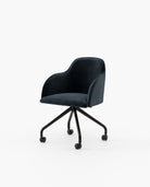 Laskasas CLYDE office Dining Chair & Bench Vienna Deep Blue - Araco Interiors