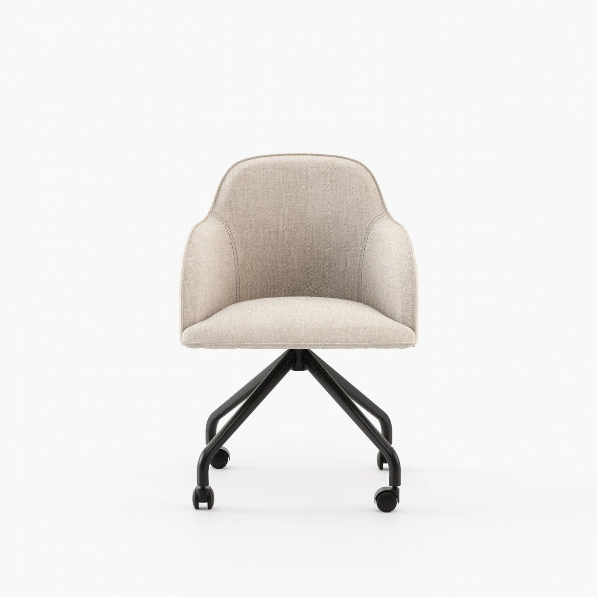 Laskasas CLYDE office Dining Chair & Bench Xangai White - Araco Interiors