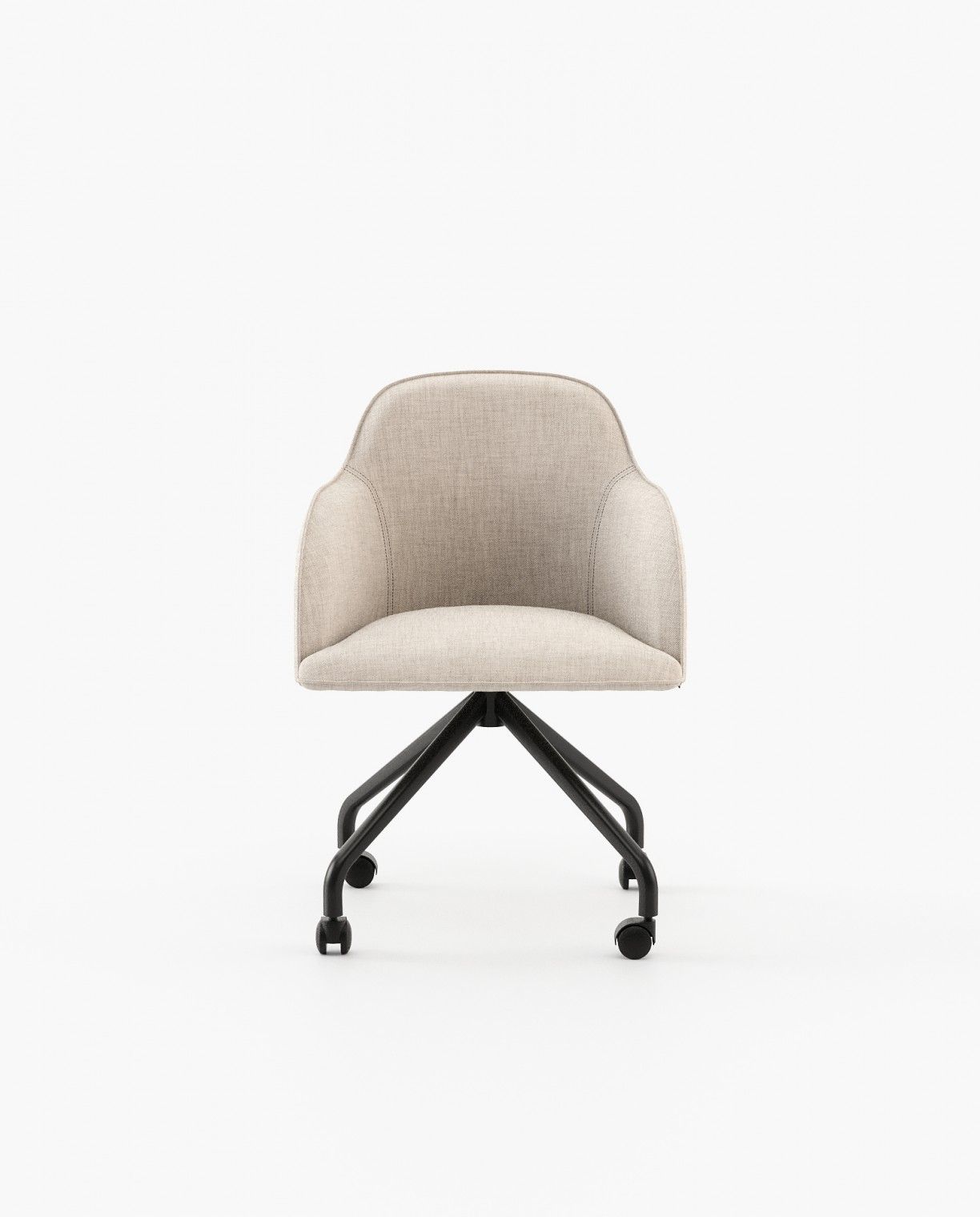 Laskasas CLYDE office Dining Chair & Bench Xangai White - Araco Interiors