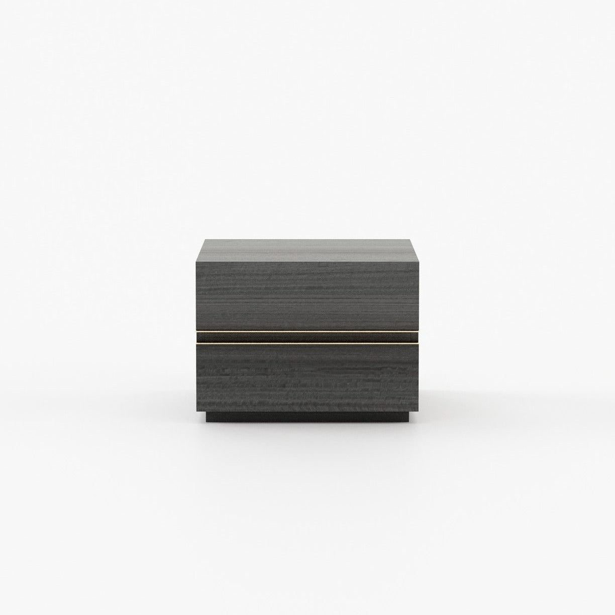 Laskasas CONNOR Bedside Cabinet & Table Grey Eucalyptus Veneer Matte - Araco Interiors