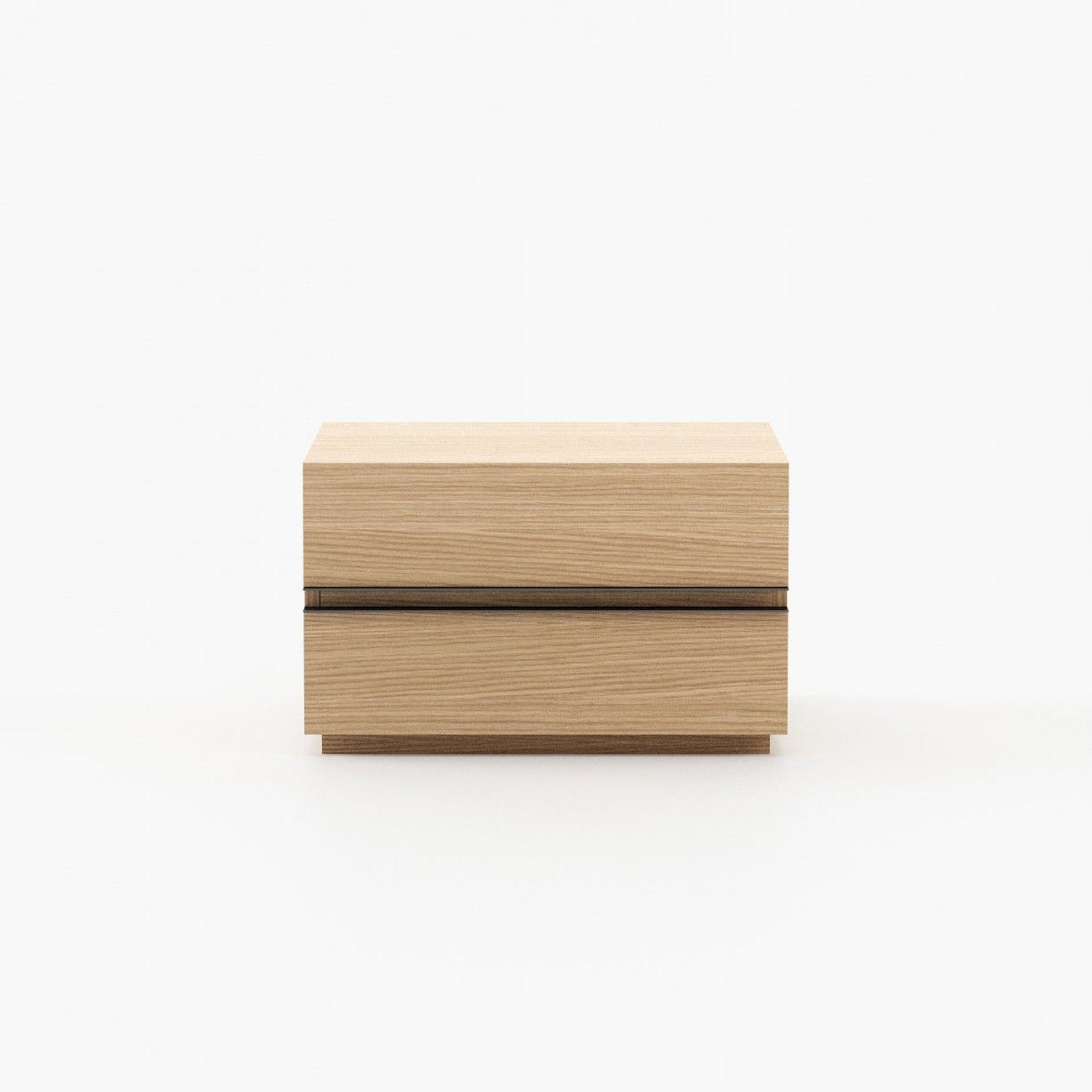 Laskasas CONNOR Bedside Cabinet & Table Oak Veneer Matte - Araco Interiors