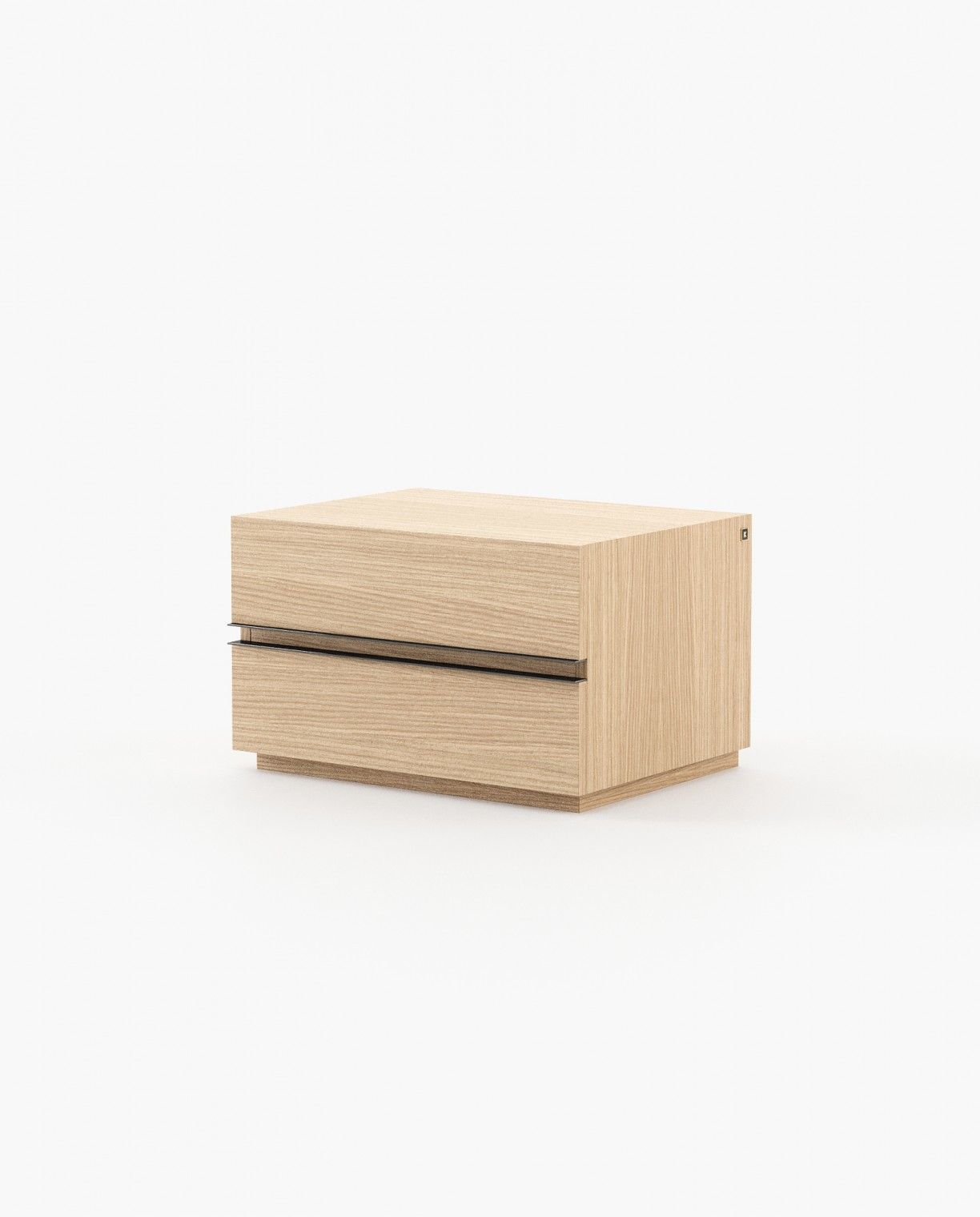 Laskasas CONNOR Bedside Cabinet & Table Oak Veneer Matte - Araco Interiors