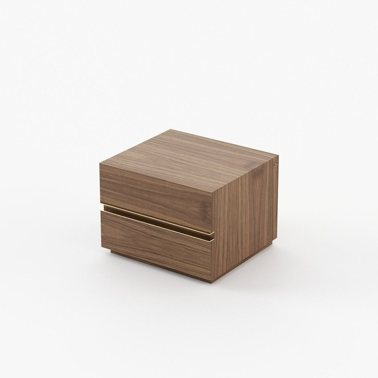 Laskasas CONNOR Bedside Cabinet & Table Walnut Veneer Matte - Araco Interiors