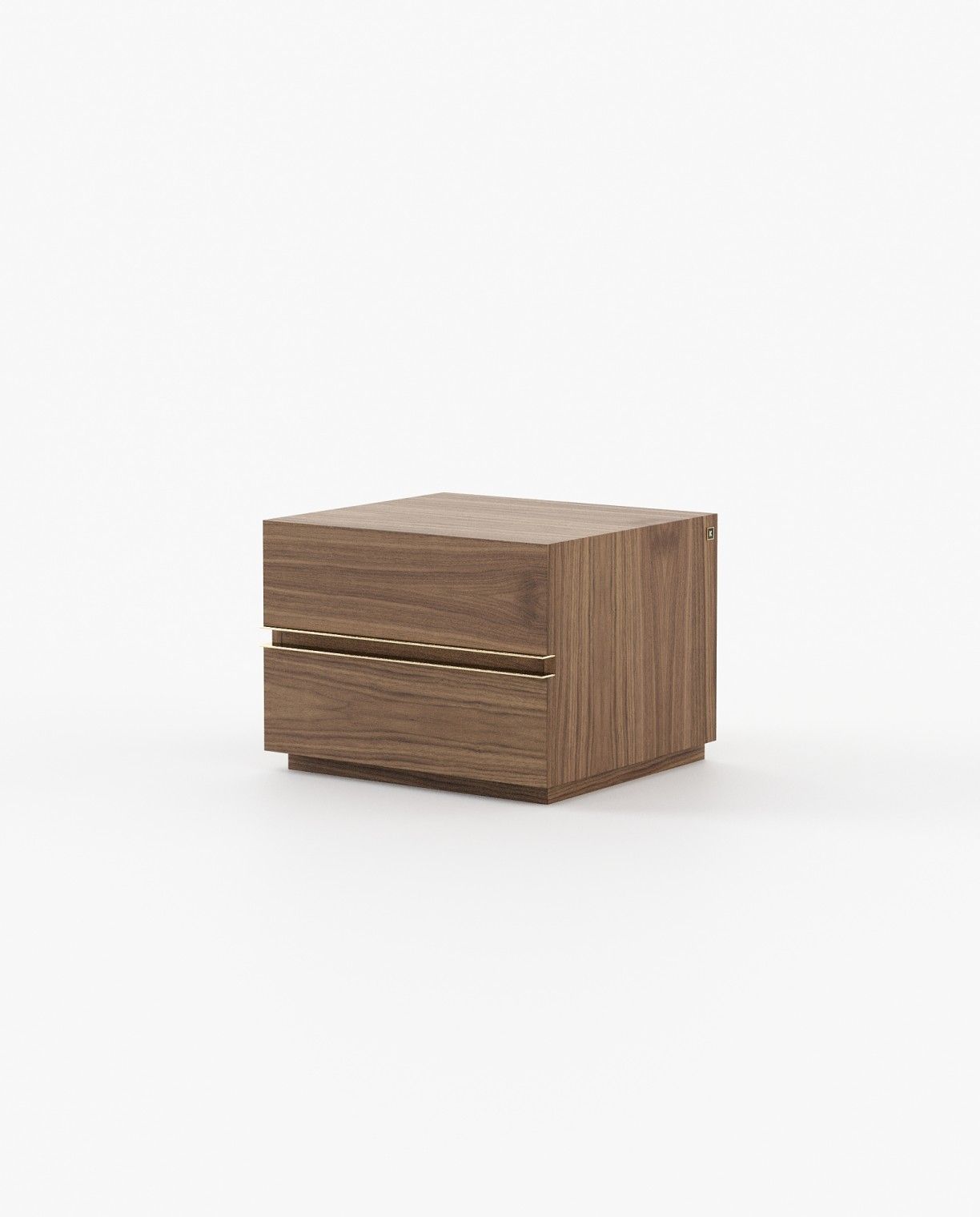 Laskasas CONNOR Bedside Cabinet & Table Walnut Veneer Matte - Araco Interiors