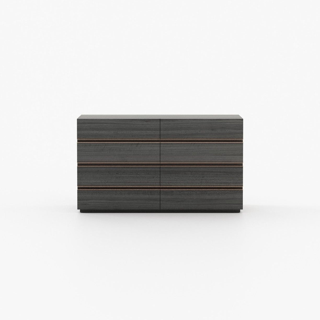 Laskasas CONNOR Set of 8 Chest of Drawers Grey Eucalyptus Veneer Matte - Araco Interiors