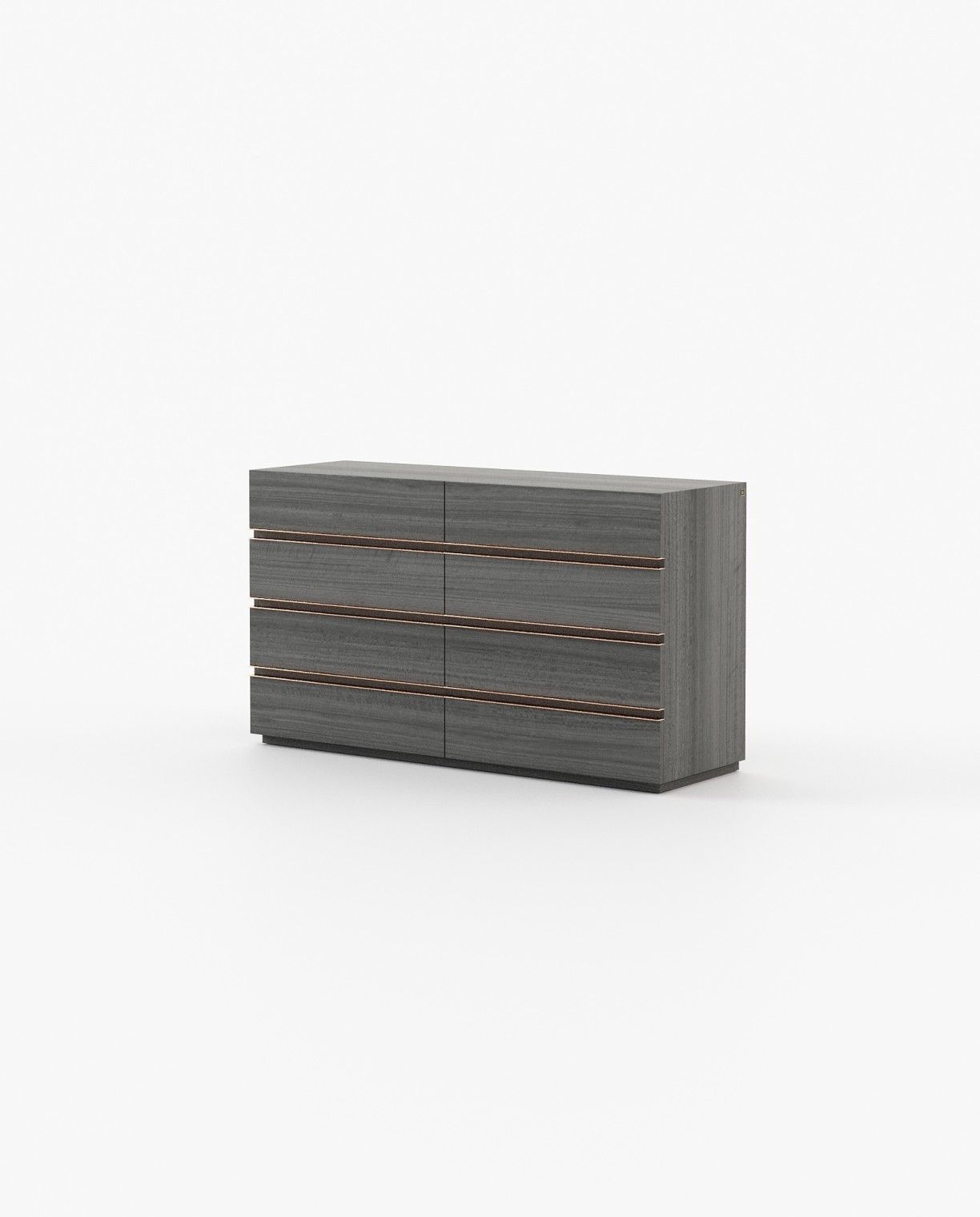 Laskasas CONNOR Set of 8 Chest of Drawers Grey Eucalyptus Veneer Matte - Araco Interiors