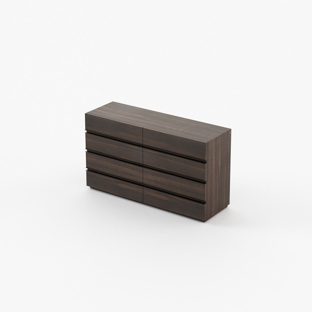 Laskasas CONNOR Set of 8 Chest of Drawers Smoked Eucalyptus Veneer Matte - Araco Interiors