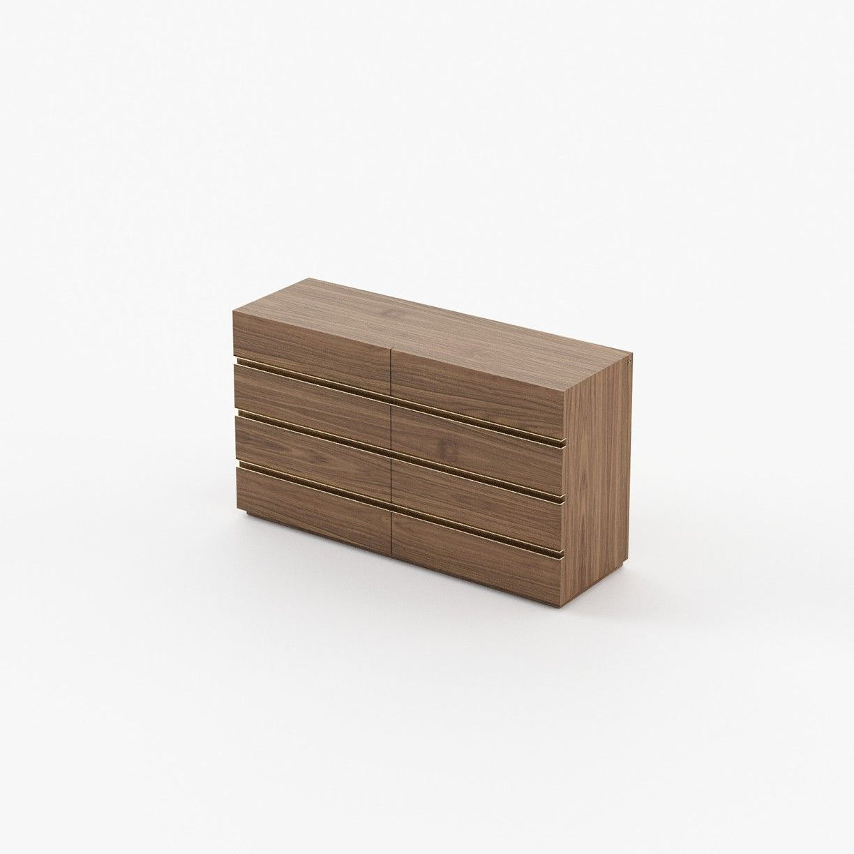 Laskasas CONNOR Set of 8 Chest of Drawers Walnut Veneer Matte - Araco Interiors