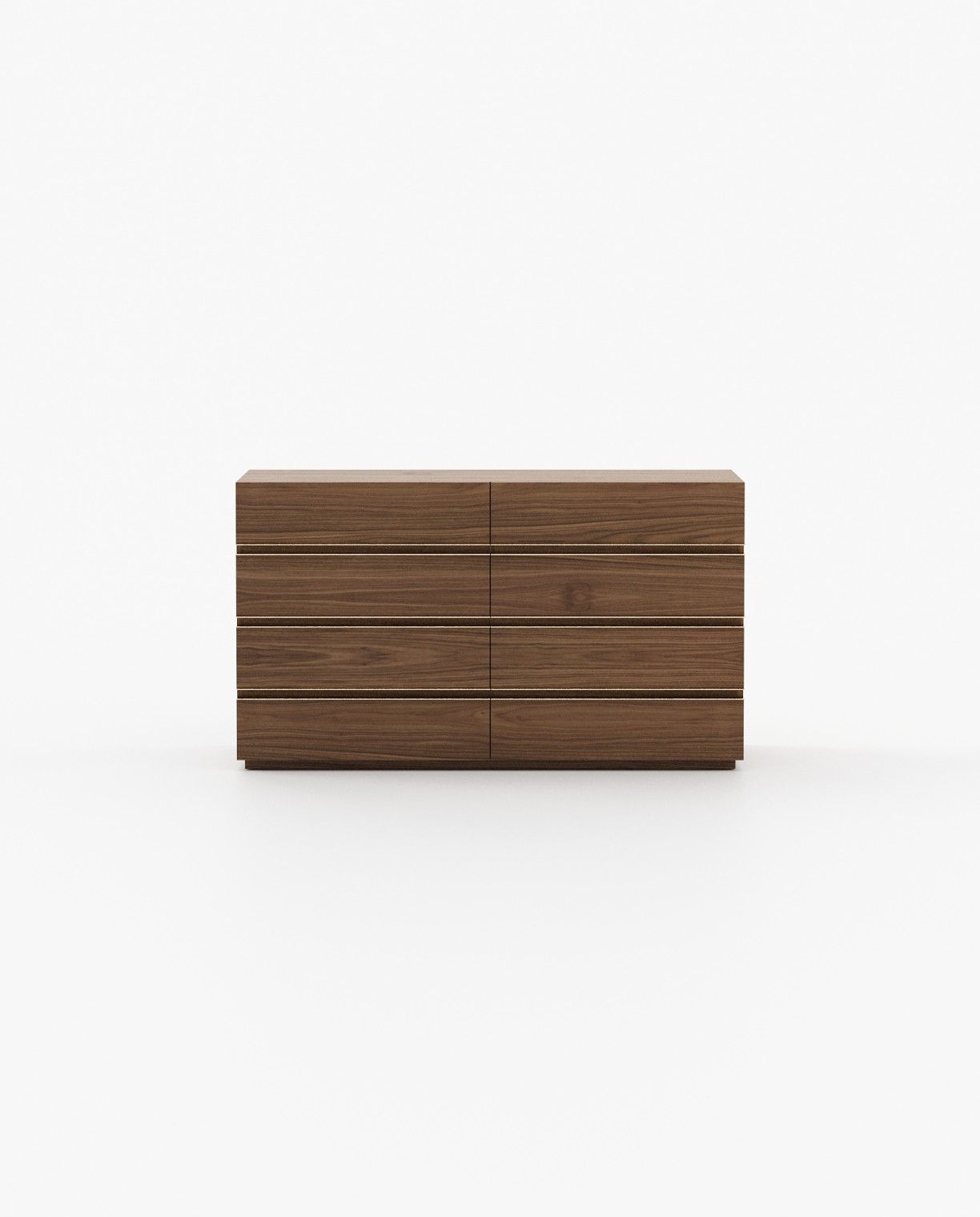 Laskasas CONNOR Set of 8 Chest of Drawers Walnut Veneer Matte - Araco Interiors