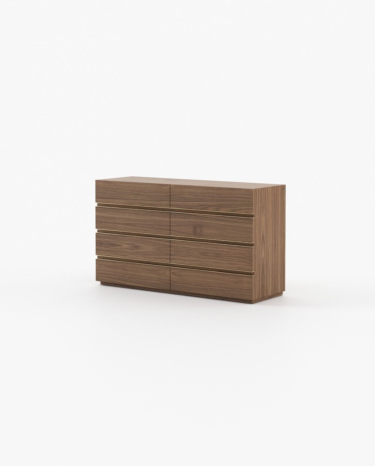Laskasas CONNOR Set of 8 Chest of Drawers Walnut Veneer Matte - Araco Interiors