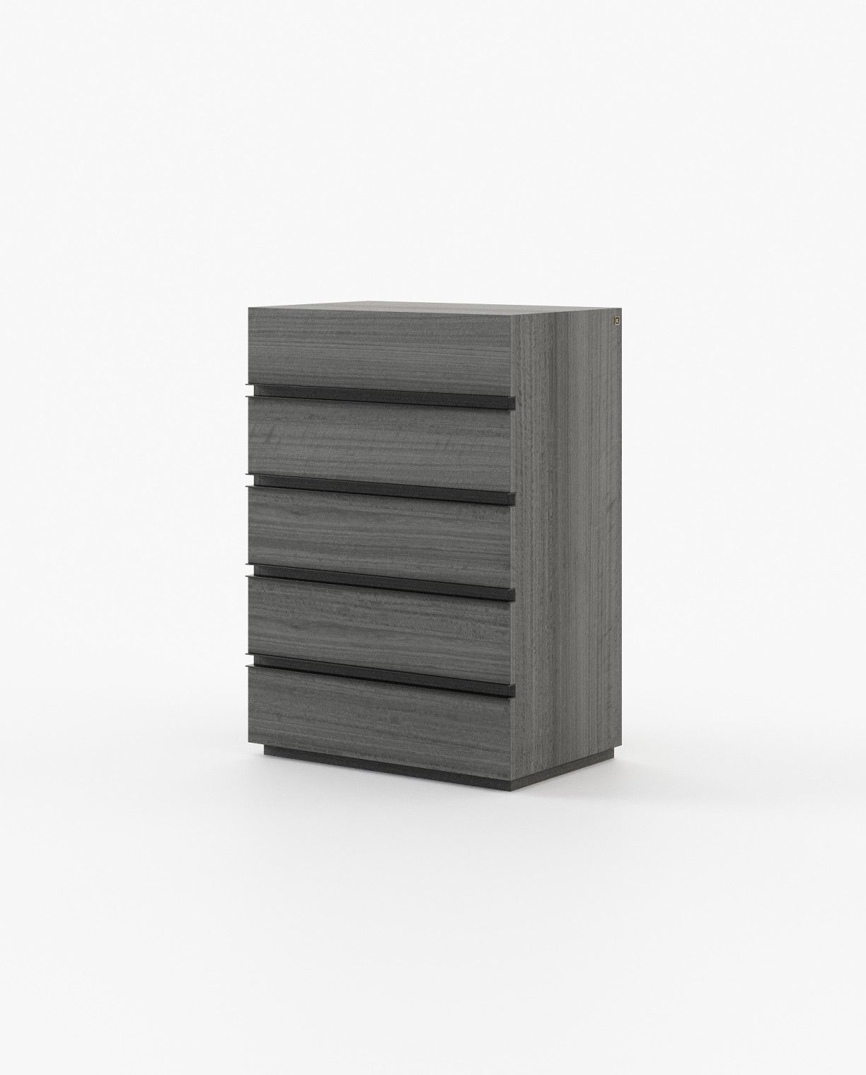 Laskasas CONNOR Tallboy Chest of Drawers Grey Eucalyptus Veneer Matte - Araco Interiors