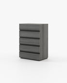 Laskasas CONNOR Tallboy Chest of Drawers Grey Eucalyptus Veneer Matte - Araco Interiors