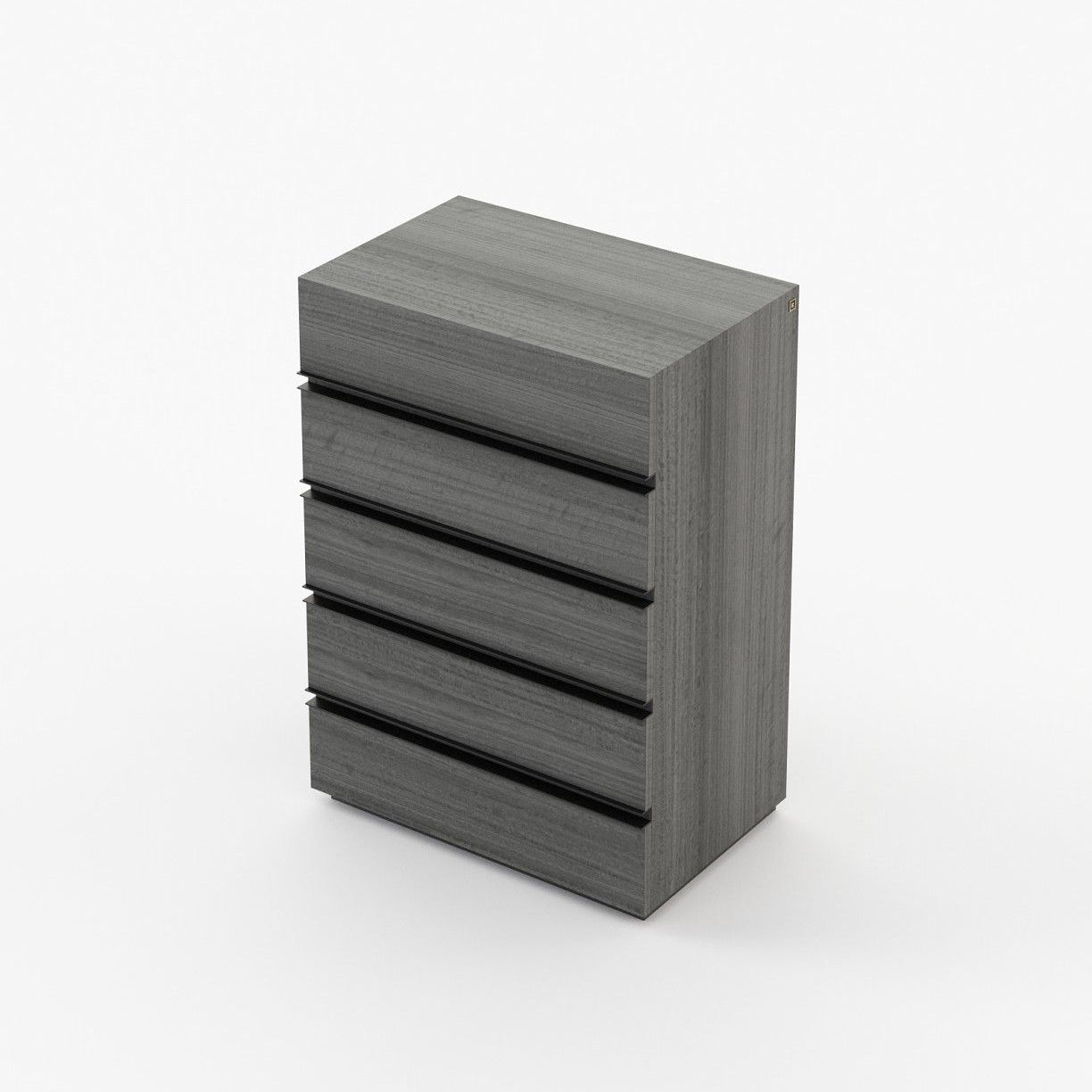 Laskasas CONNOR Tallboy Chest of Drawers Grey Eucalyptus Veneer Matte - Araco Interiors
