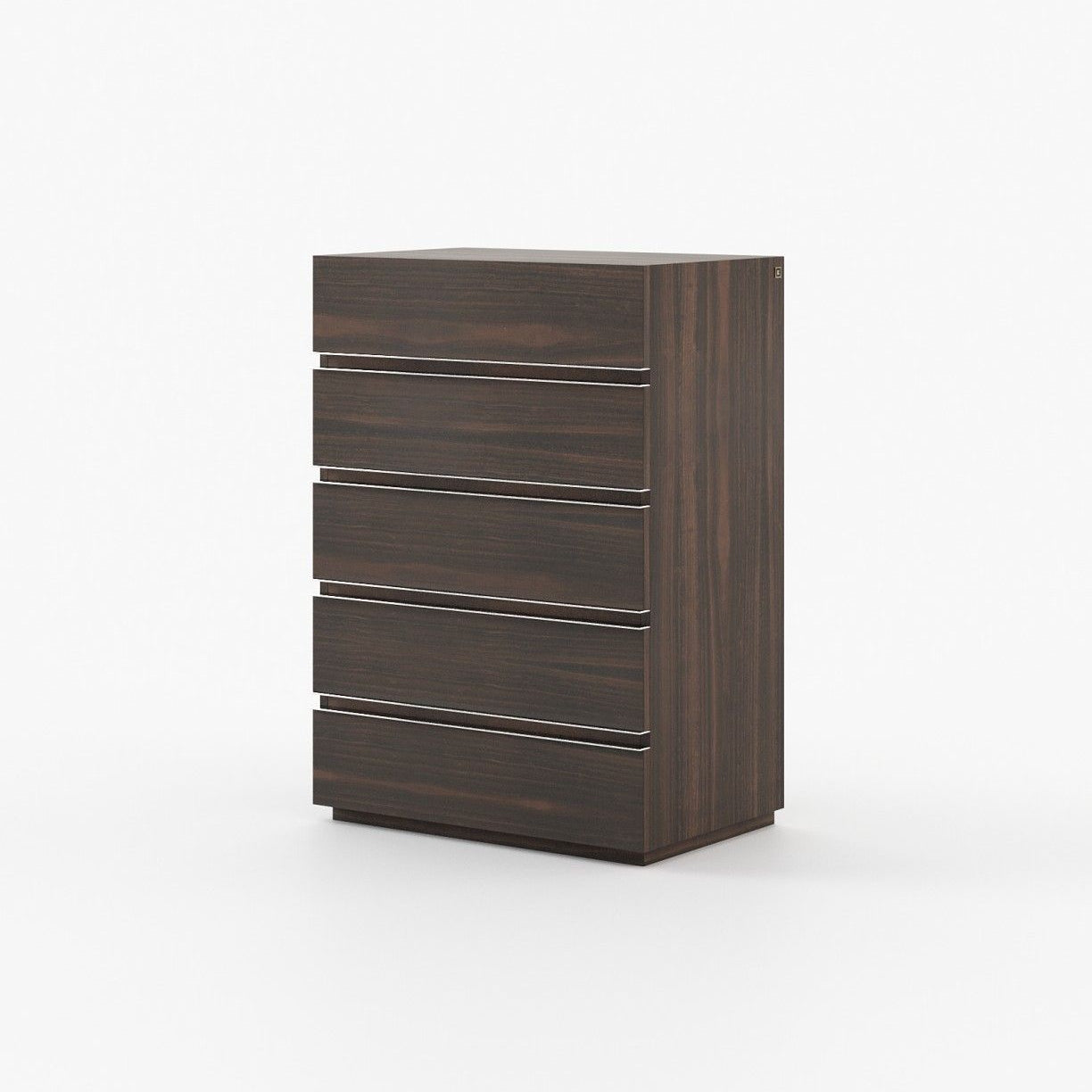 Laskasas CONNOR Tallboy Chest of Drawers Smoked Eucalyptus Veneer Matte - Araco Interiors
