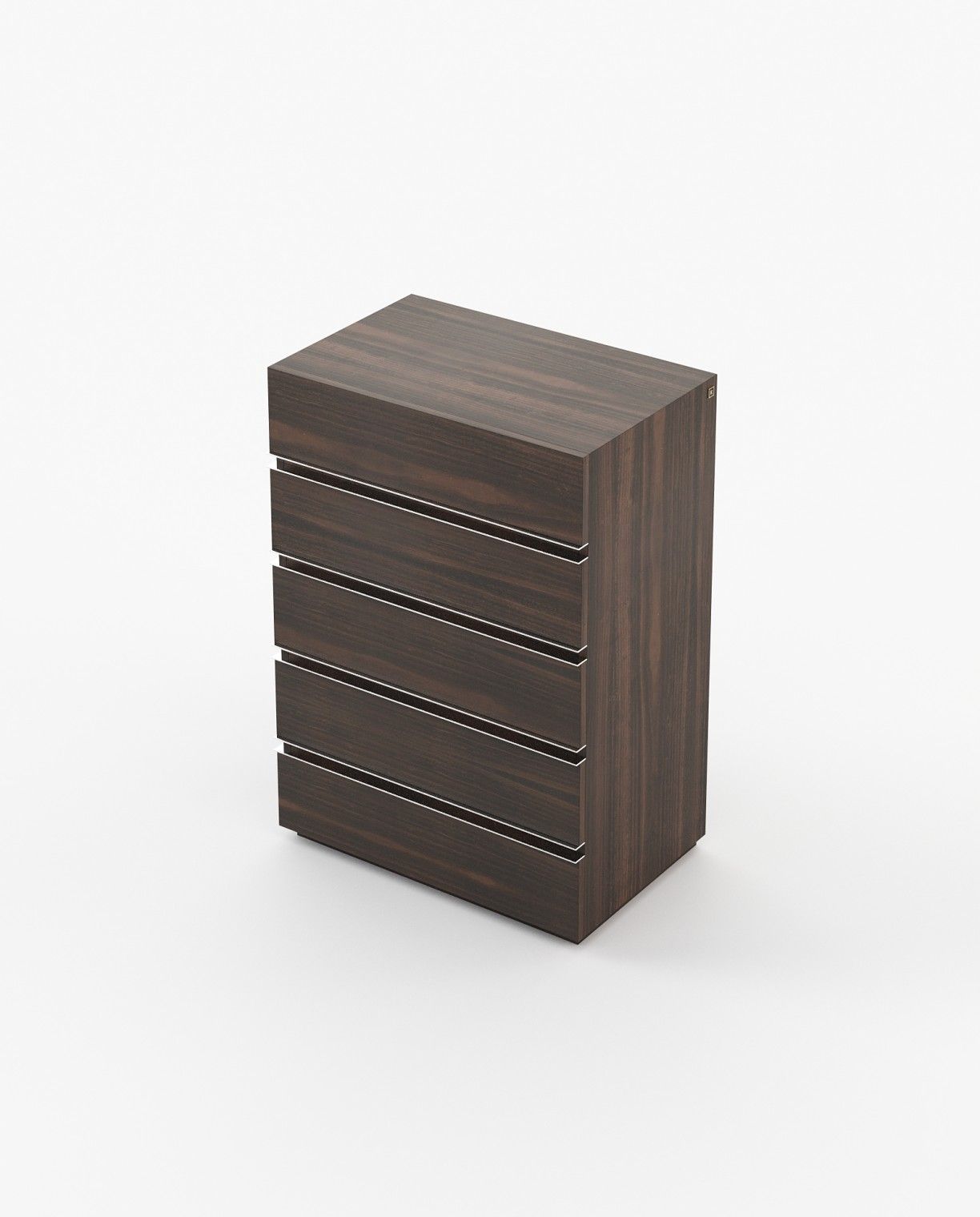 Laskasas CONNOR Tallboy Chest of Drawers Smoked Eucalyptus Veneer Matte - Araco Interiors